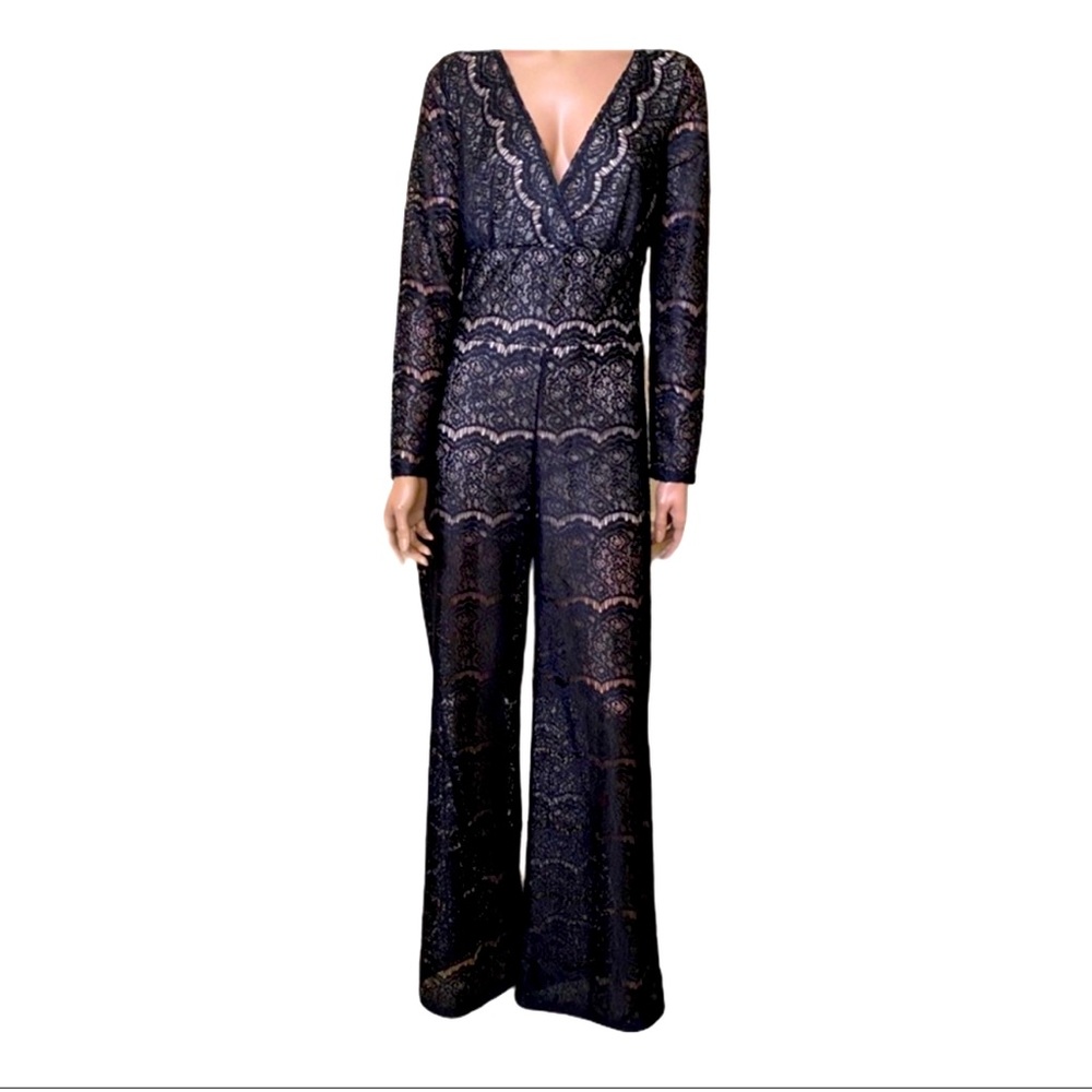 black lace jumpsuit